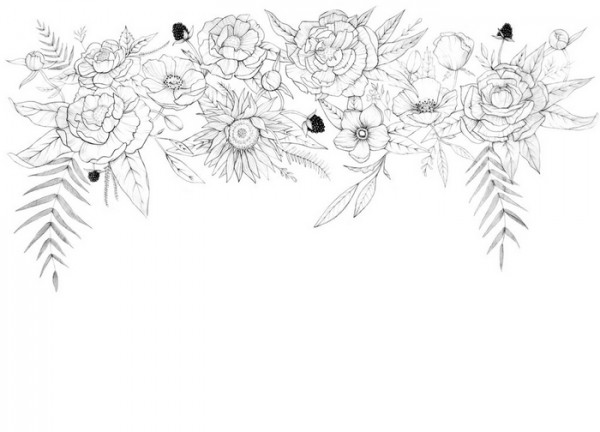 Tapete BLOOMING GARLAND MURAL - ANEWALL