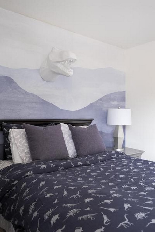 Wallpaper MOUNTAIN MURAL WARM GREY - ANEWALL