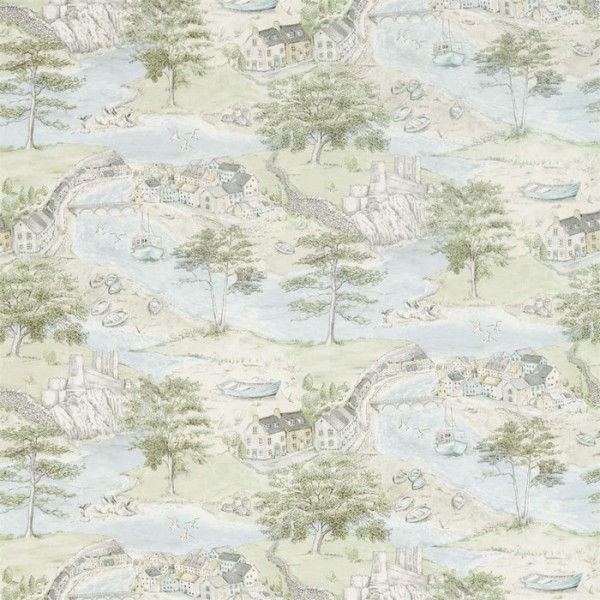 Tecido DEBB226435 SEA HOUSES Sanderson Tecido DEBB226435 SEA HOUSES Sanderson