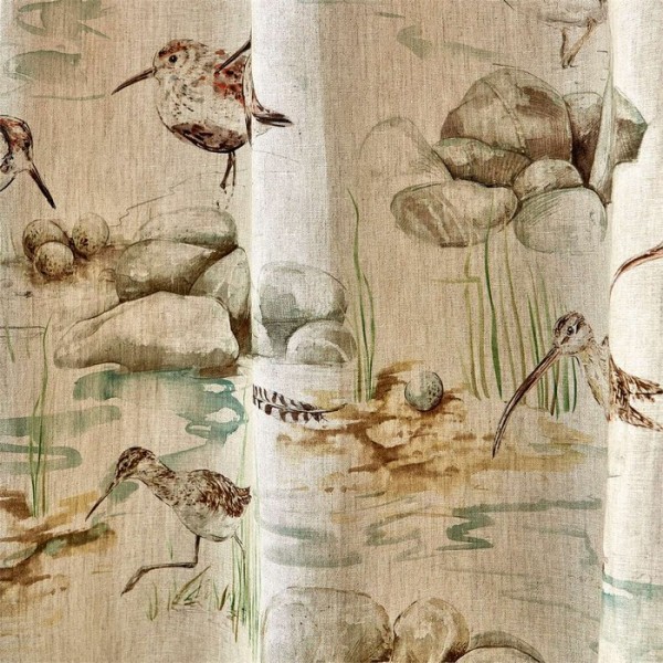Tela DEBB226427 ESTUARY BIRDS LINEN Sanderson