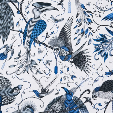 Fabric AUDUBON BLUE F1108-01 CLARKE & CLARKE