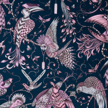 Fabric AUDUBON PINK F1108-04 CLARKE & CLARKE