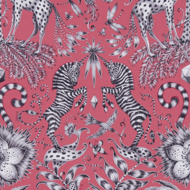 Fabric KRUGER MAGENTA F1111-04 CLARKE & CLARKE