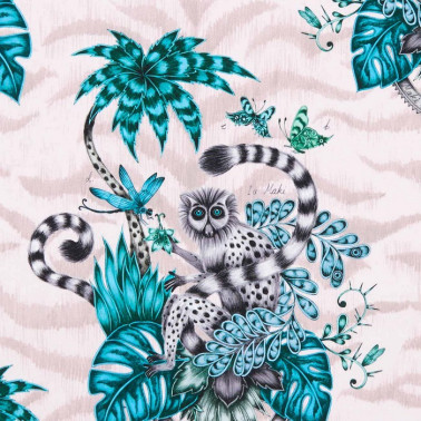 Tecido LEMUR PINK F1112-04 CLARKE & CLARKE