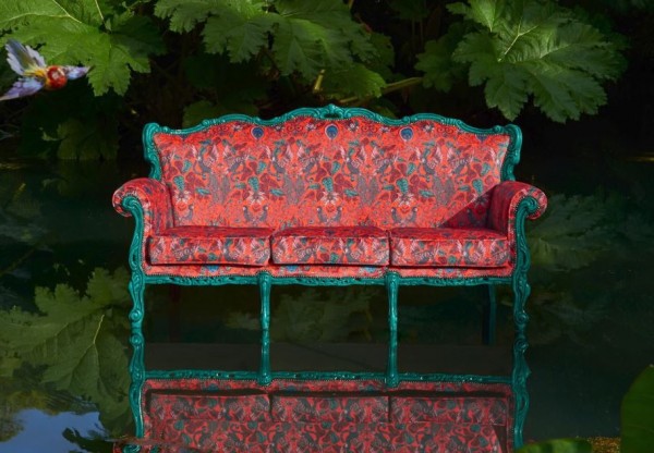 Fabric AMAZON BLUE F1107-01 CLARKE & CLARKE