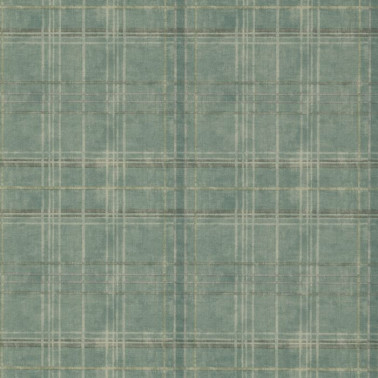 Wallpaper FG086_R11 SHETLAND PLAID - MULBERRY