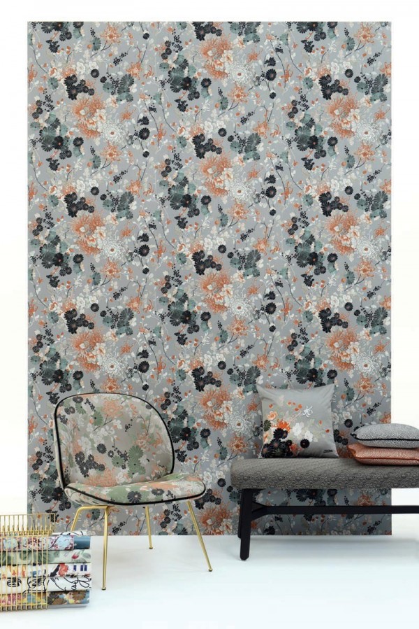 Wallpaper 3316-03 YOKATA BLEU - JEAN PAUL GAULTIER