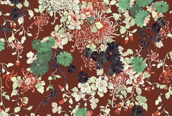Papel Pintado 3316-04 YOKATA GRENAT - JEAN PAUL GAULTIER