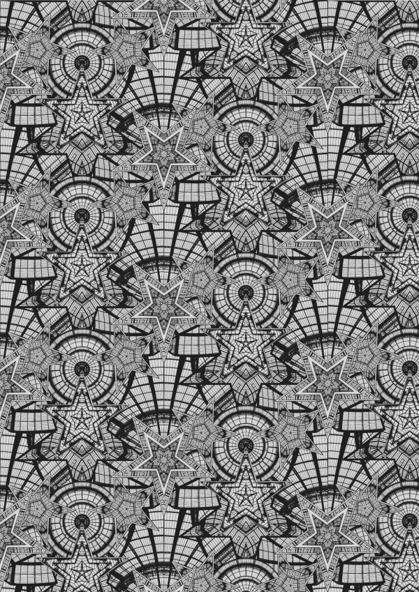 Wallpaper 3318-02 COUPOLE ARGENT - JEAN PAUL GAULTIER