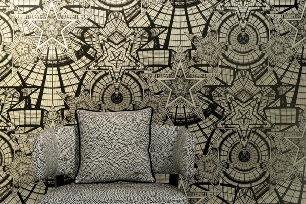Wallpaper 3318-02 COUPOLE ARGENT - JEAN PAUL GAULTIER