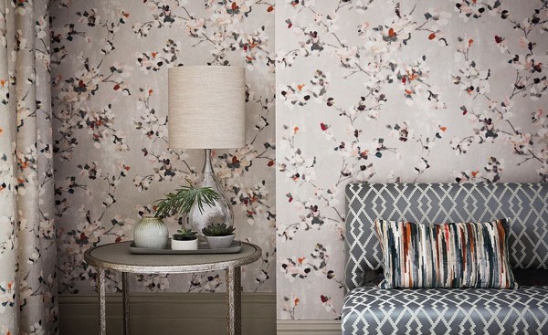 Wallpaper W411-02 FLORIS - ROMO