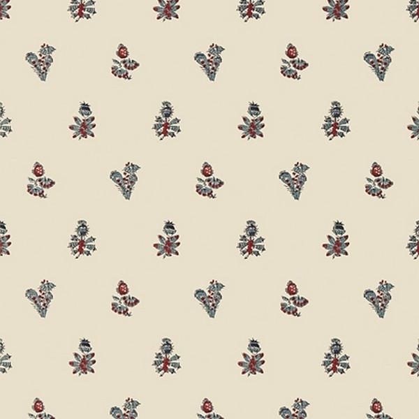 Papier peint JOUY AT78751 Red Blue - ANNA FRENCH Papier peint JOUY AT78751 Red Blue - ANNA FRENCH