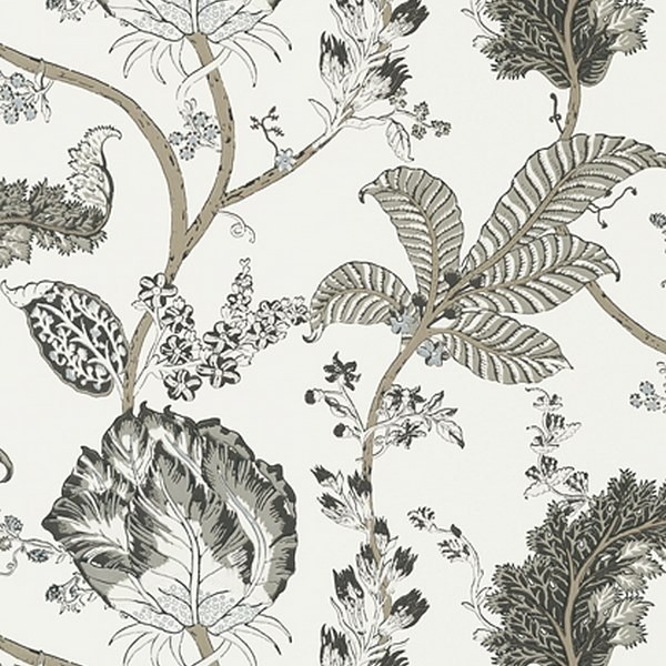 KALAMKARI VINE AT78739 Black White