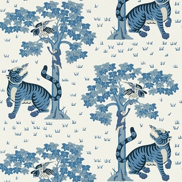 Papel de parede KHANA AT78780 Blue - ANNA FRENCH Papel de parede KHANA AT78780 Blue - ANNA FRENCH