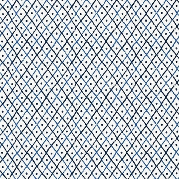 Wallpaper MINI TRELLIS AT78750 Blue - ANNA FRENCH Wallpaper MINI TRELLIS AT78750 Blue - ANNA FRENCH