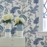 Papel Pintado KALAMKARI VINE AT78739 Black White - ANNA FRENCH