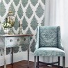 Papier peint PALAMPORE LEAF AT78723 Robin´s Egg Beige - ANNA FRENCH