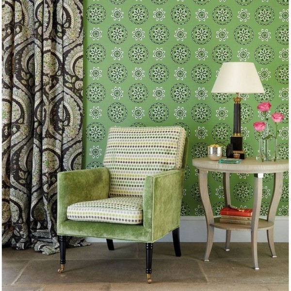 Papier peint NCW4354-04 GARANCE - NINA CAMPBELL