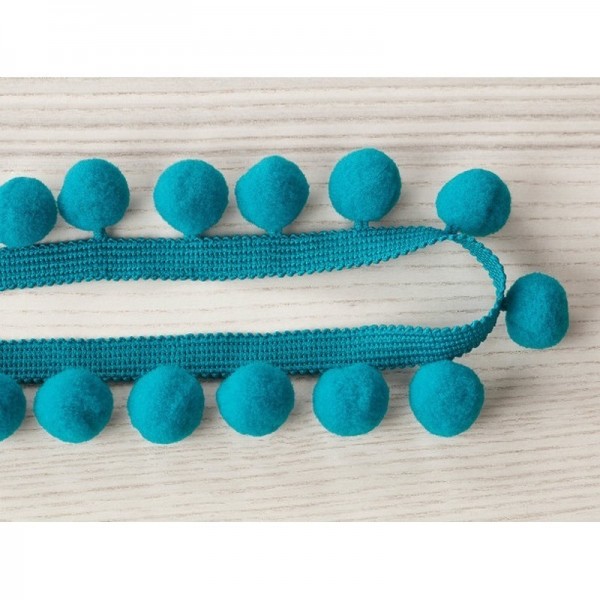 T79 03 pom pom braid turquoise