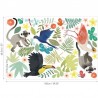 Papel de parede W591-01 JUNGLE JUMBLE WALL STICKERS - VILLANOVA