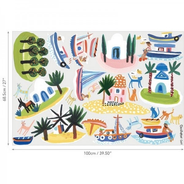 Tapete W592-01 ISLAND HOPPING WALL STICKERS - VILLANOVA
