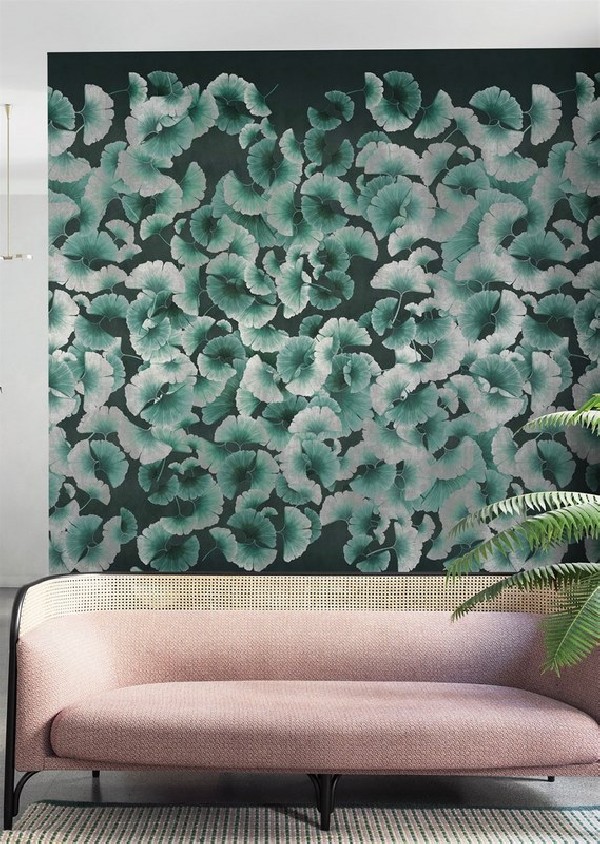 Wallpaper GINKGO 18055-2 - LONDON ART
