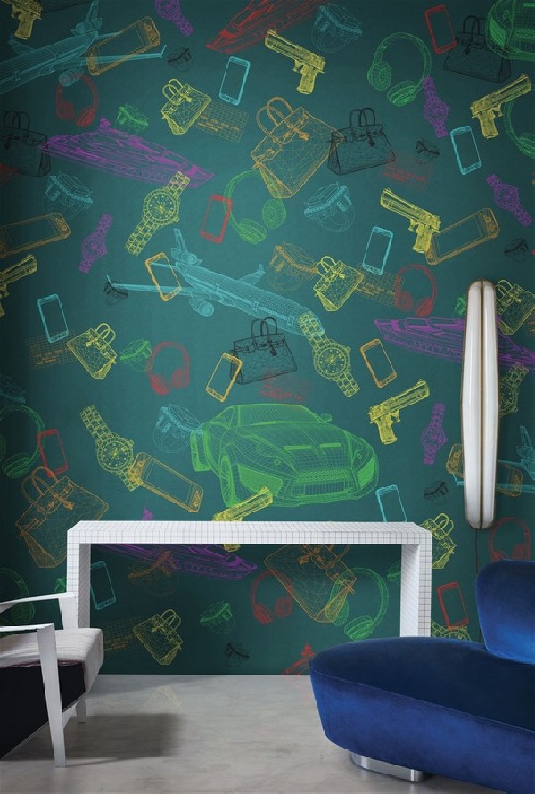 Papel de parede LUXURY GOODS 18003-02 - LONDON ART