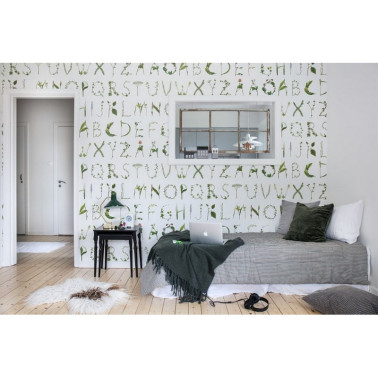 R13195 ALPHABET FLORAL