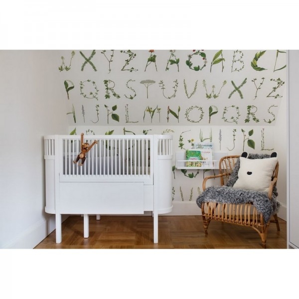 Wallpaper R13195 FLORAL ALPHABET - REBEL WALLS