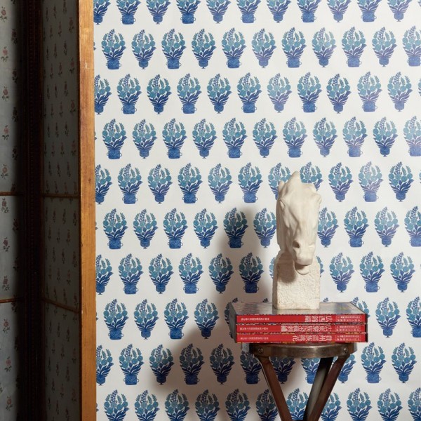 Papel de parede LCW-1020-002 CELORIO AZUL - LORENZO CASTILLO