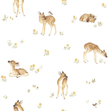 Carta da Parati H0542 MEADOW & FAWN - LILIPINSO