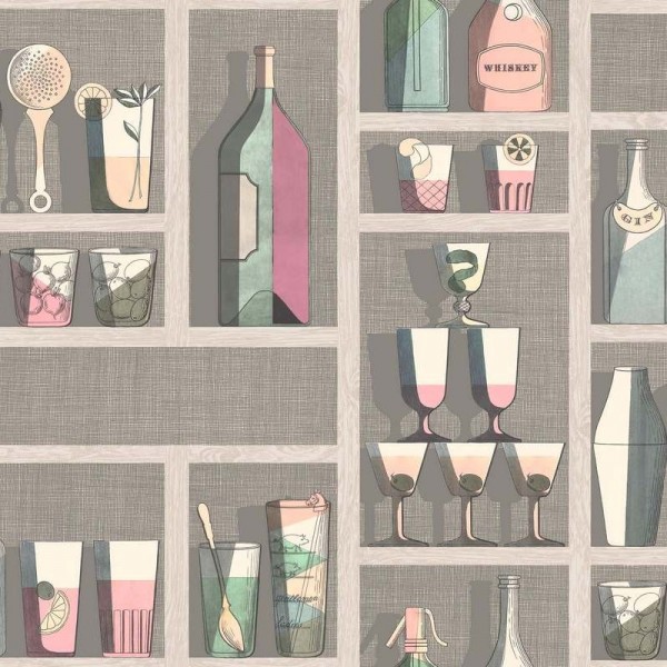 Papel de parede Cocktails 114-23044 - COLE and SON Papel de parede Cocktails 114-23044 - COLE and SON