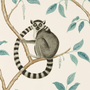 Tapete RINGTAILED LEMUR DGLW216665 Stone/Eucalyptus - Sanderson