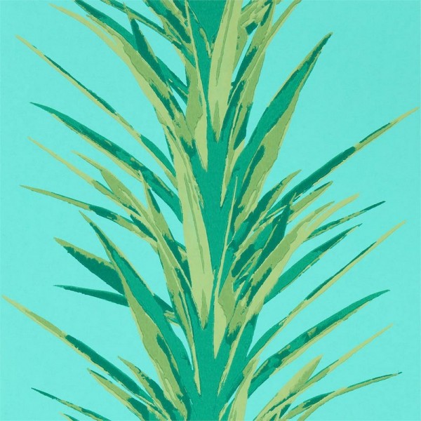 Papier peint YUCCA DGLW216648 Sky/Green - Sanderson Papier peint YUCCA DGLW216648 Sky/Green - Sanderson