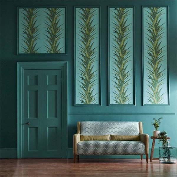 Wallpaper YUCCA DGLW216651 Charcoal/Gold - Sanderson