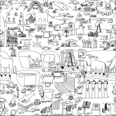 Papier peint Pictograma GDW-5612 001 - GASTON Y DANIELA