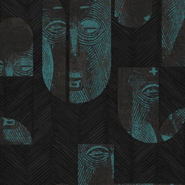 Papier peint Mask Jungle TRI303 - KHROMA