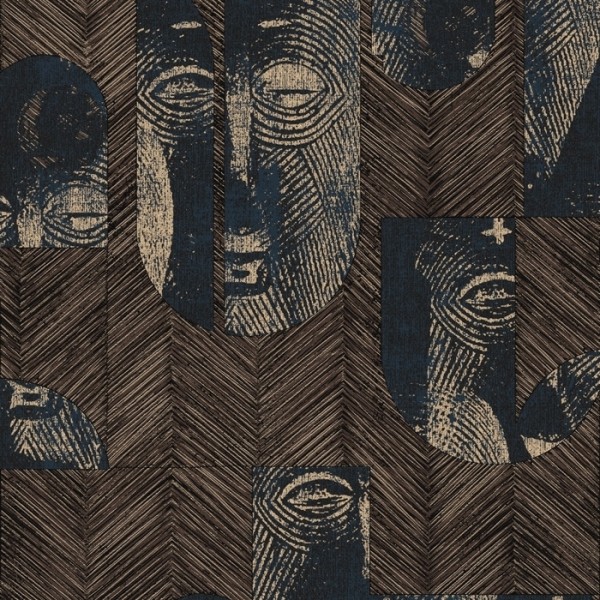 Papel Pintado Mask Slate TRI301 - KHROMA Papel Pintado Mask Slate TRI301 - KHROMA