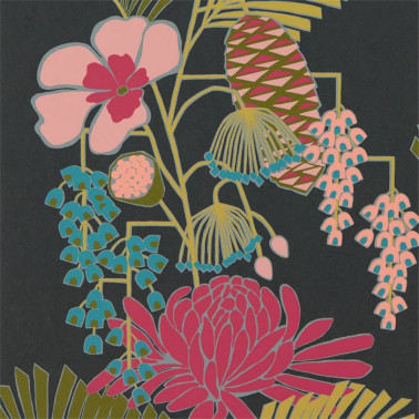 Papel Pintado Salon 112153 Ebony Azalea Fern - Harlequin