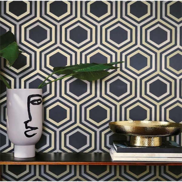 Tapete Selo 112148 Slate Platinum - Harlequin