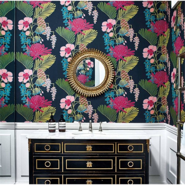 Tapete Salon 112153 Ebony Azalea Fern - Harlequin