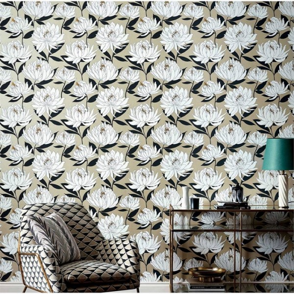 Papel de parede Sebal 112129 Earth Silver - Harlequin