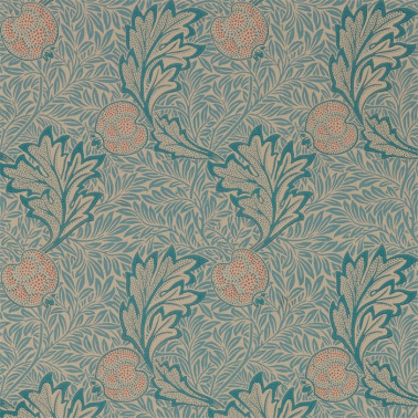 Papier peint Apple 216690 Indigo Antique - MORRIS CO