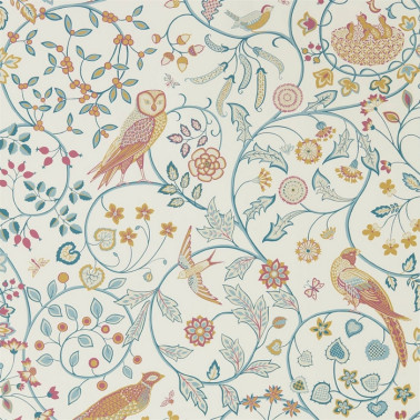 Papier peint Newill 216703 Indigo Saffron - MORRIS CO