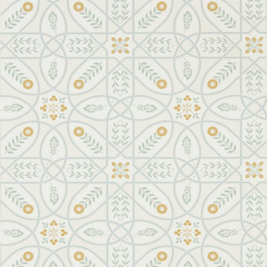 Papel de parede Brophy Trellis 216700 Ivory Sage - MORRIS CO