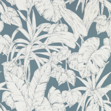 Papel Pintado Parlour Palm 112023 Charcoal - SCION