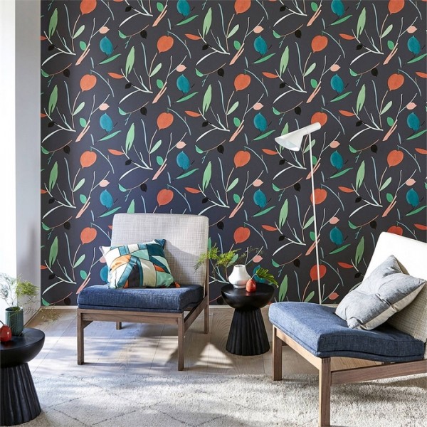 Papel Pintado Oxalis 111997 Pimento Marine - SCION