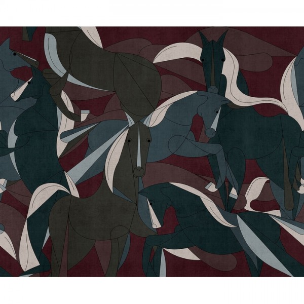 Papel de parede Murgese Horses 19044-01 - LONDON ART Papel de parede Murgese Horses 19044-01 - LONDON ART