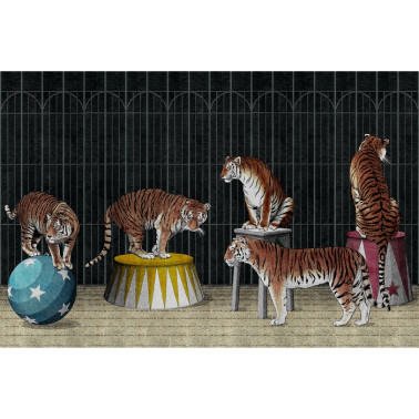 Papier peint Tigers 19004-02 - LONDON ART