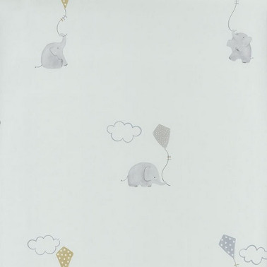 Papel de parede MLW29736317 ELEPHANTS BLEU - Casadeco